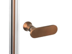 Porte de douche battante 120 cm cuivre brossé Artvivrestore COPPER BRUSHED 97665EPYZ