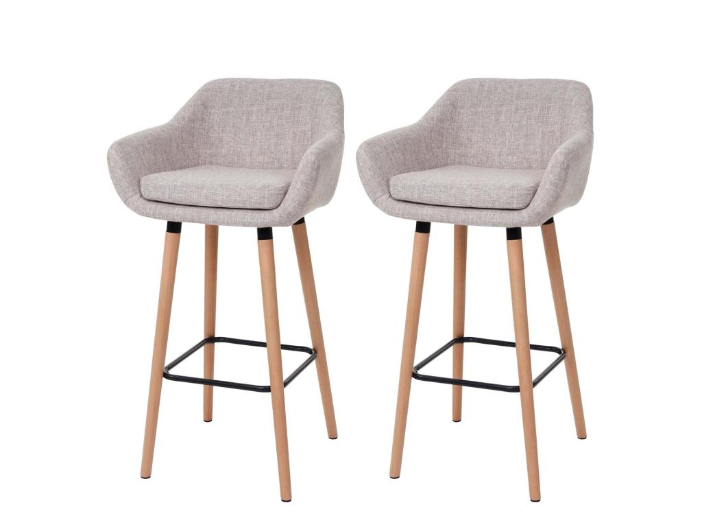 Lot de 2 tabourets tissu 53x37x99 cm TDB04029 14274HEKZ