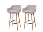 Lot de 2 tabourets tissu 53x37x99 cm TDB04029 14274HEKZ