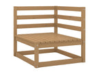 Salon de jardin 3 pcs Marron miel Bois de pin massif 2 84683HAUZ