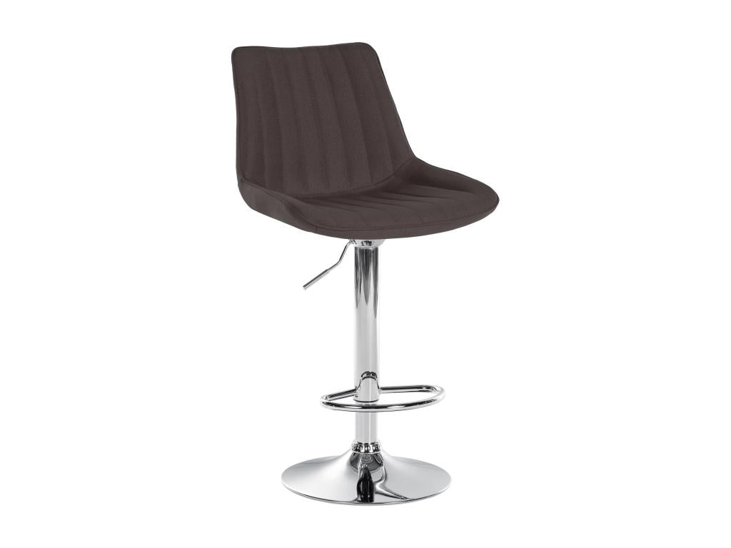 Tabouret de bar x1 métal argentée 49,5x50x91 cm 10 0005434 65326KGLY