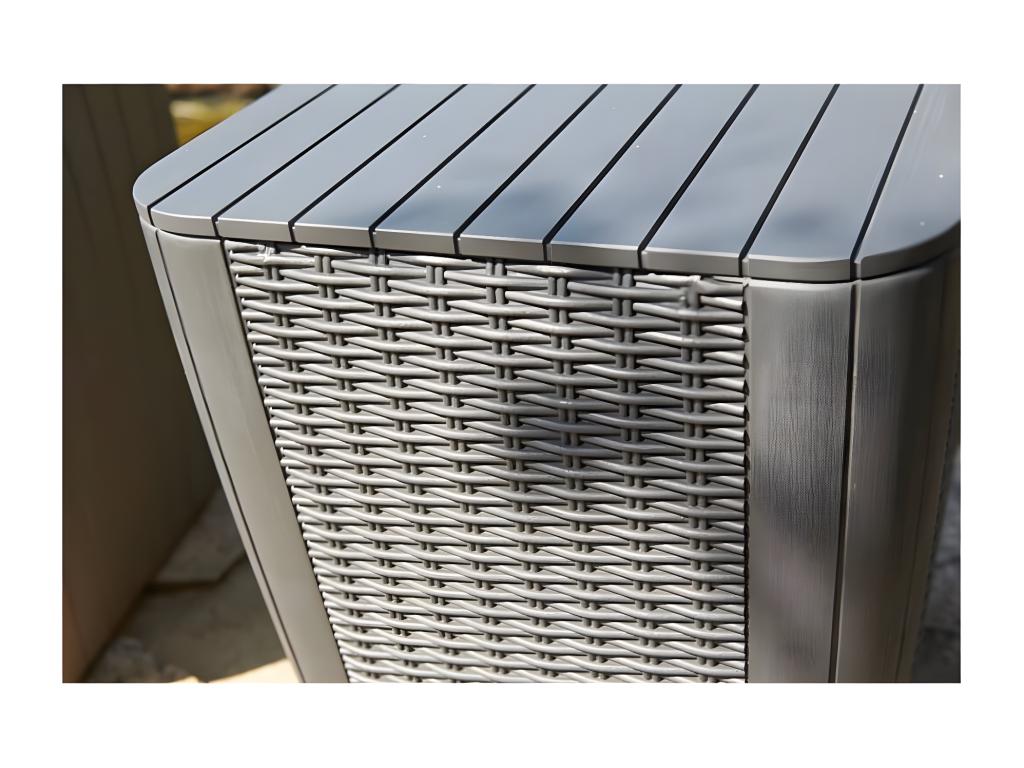 Table d'appoint de jardin Artvivrestore Osier rond Cappuccino 30809WUWC