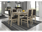 Chaise bois clair de Calmetop et tissu Calmetop-Tissu 27112 90739YPBS