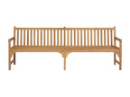 Banc de jardin meuble bois marron 228x62.5x90 cm 02 0011303 58601ORZH