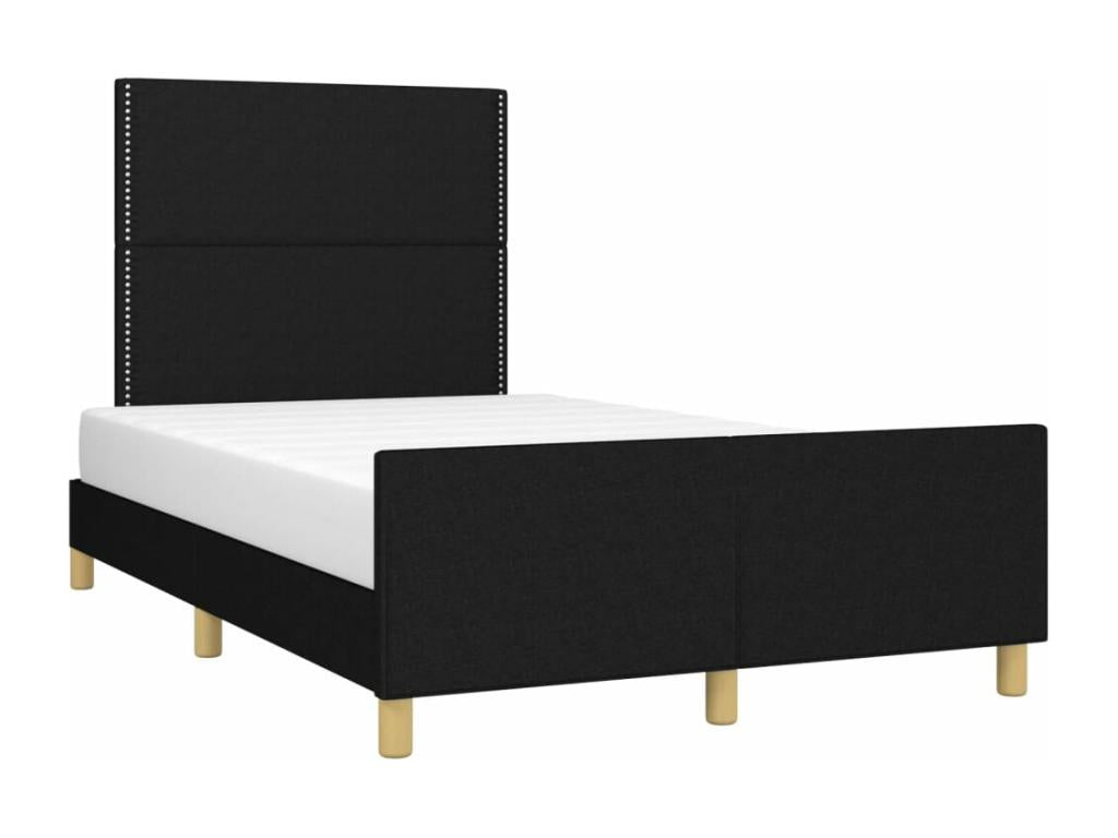 Cadre de lit sans matelas noir 120x190 cm tissu 33101FAHO