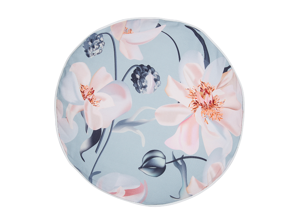 Lot de 2 coussins d'extérieur Calmetop Motif floral 40x40 cm Bleu 63158EZPA