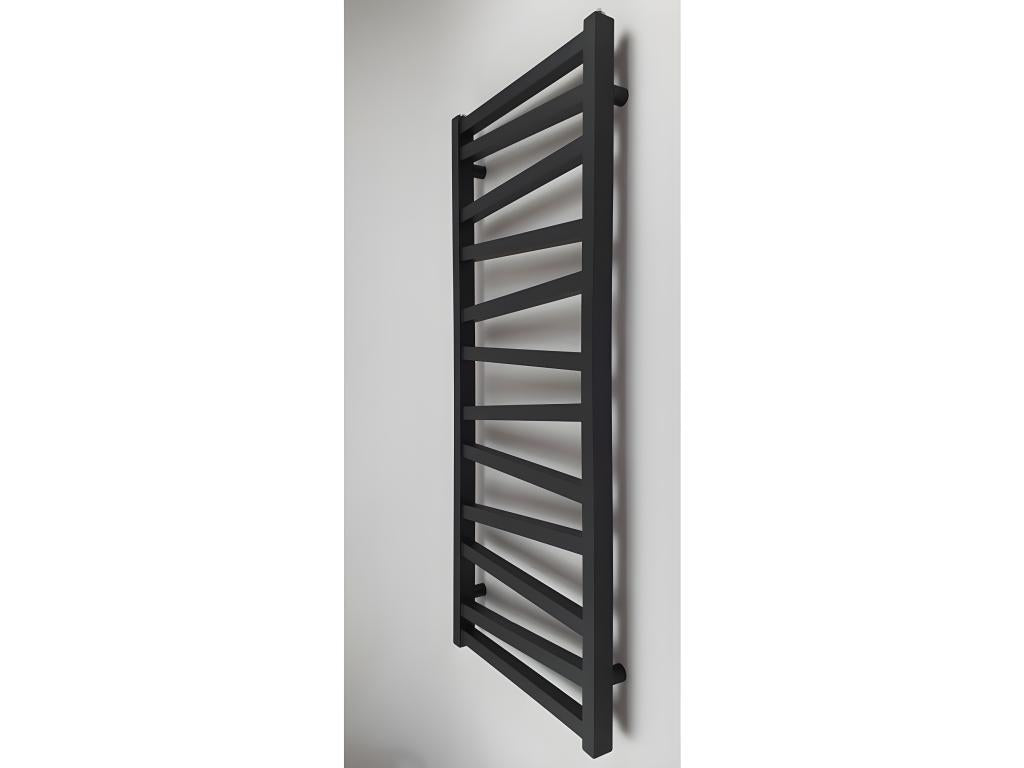 Radiateur sèche-serviettes eau chaude design Artvivrestore 119x50 cm noir mat 24314KSAQ