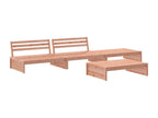 Salon de jardin 4 pièces avec coussins bois massif Calmetop 23309JBOX