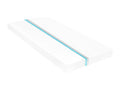 Lit avec matelas 90x200 Blanc Bois de pin massif 12 61059LUCJ