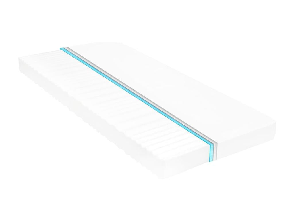 Lit avec matelas 90x200 Blanc Bois de pin massif 12 61059LUCJ