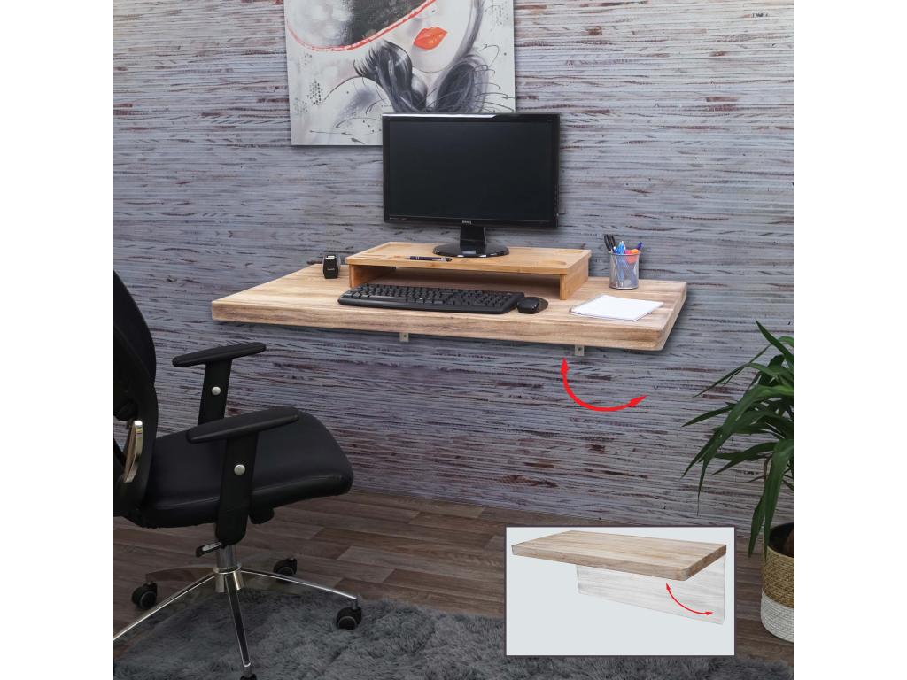 Table murale Artvivrestore-H48 Pliable 120x60cm couleur naturelle 05768LWMF