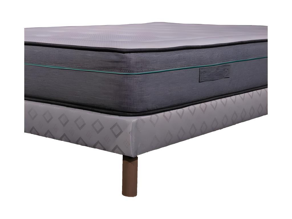Ensemble Matelas mousse Dream - 90x190cm - accueil mémoire de forme - Sommier Blanc 52919TWZL