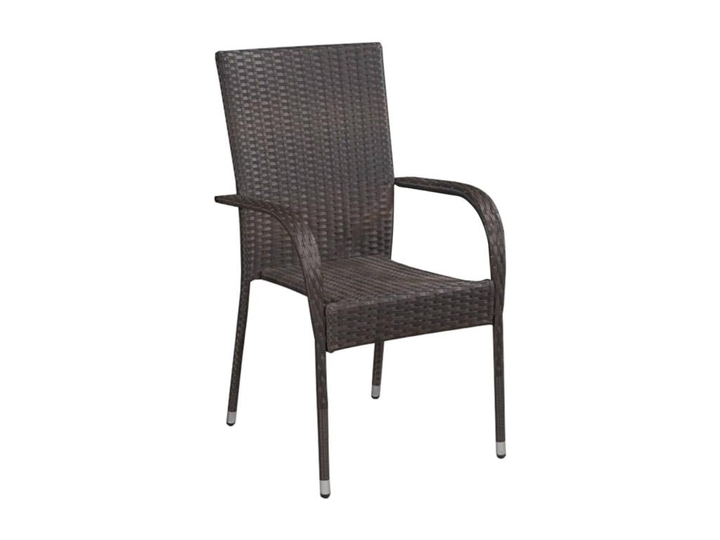 Ensemble de salle à marron 55,5x53,5x95 cm 02 0013813 03750PYWR