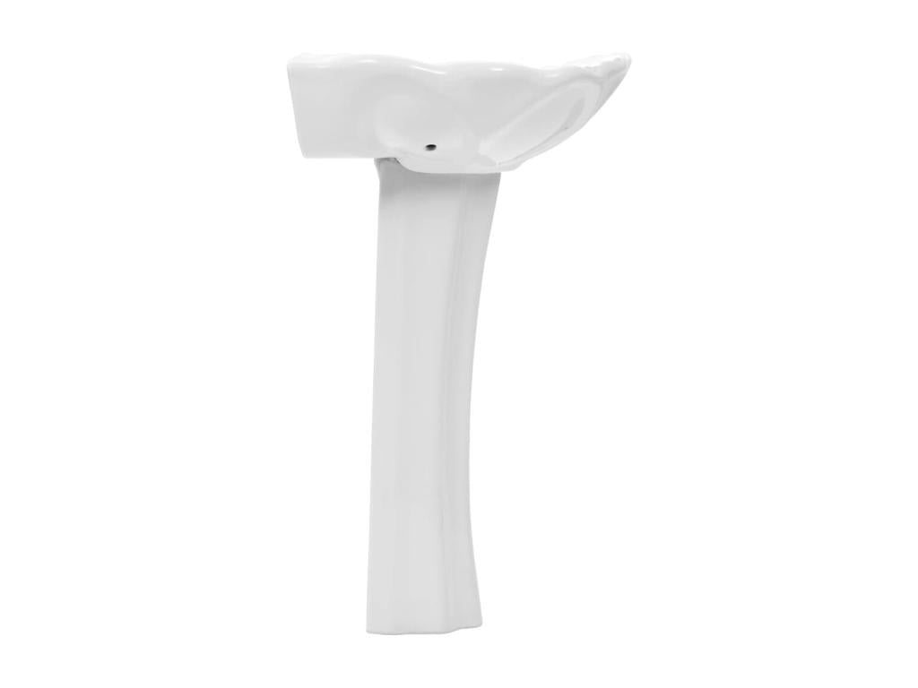 Lavabo autoportant avec socle blanc 58x51x20 cm 02 0002570 10573ZKIH