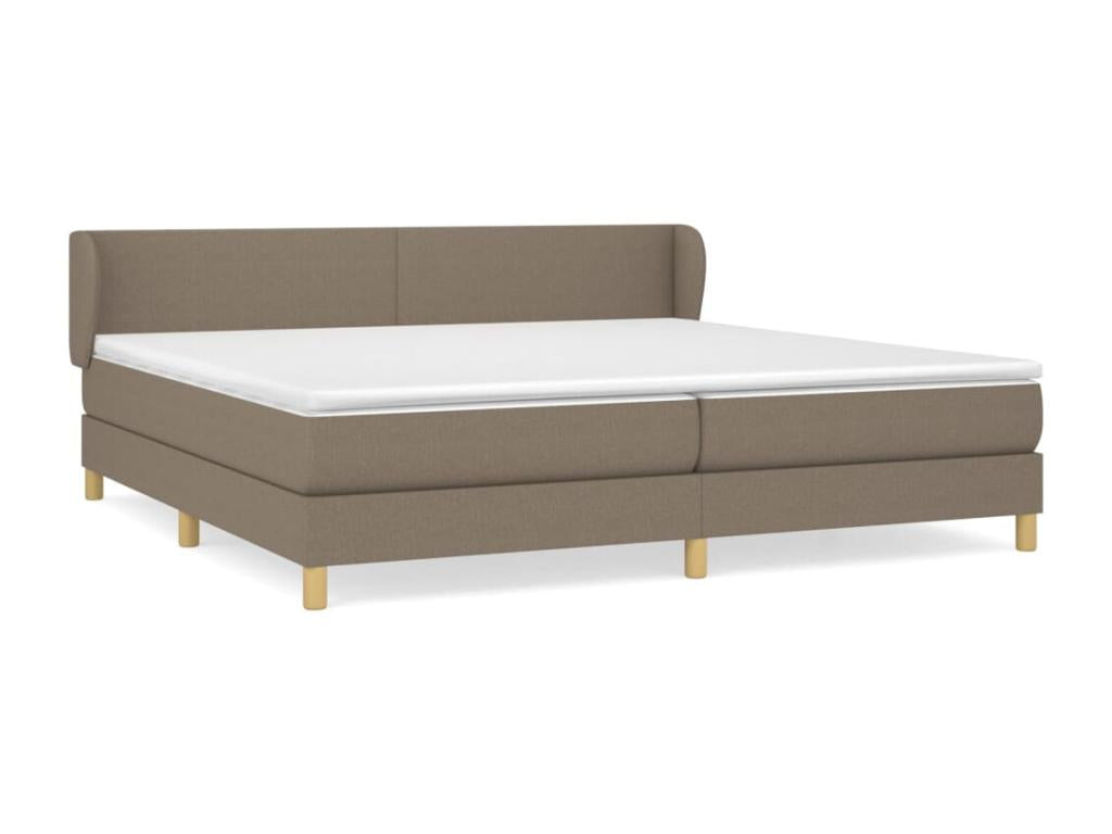 Lit à sommier tapissier avec matelas Calmetop 200x200 cm Tissu 02386KUJV