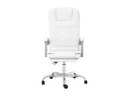 Fauteuil de massage inclinable cuir blanc 63x56x122 cm 02 0025398 91210XRYR