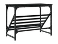 Etagère à chaussures noir 60x30x45 bois d'ingénierie 07198STJS