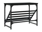 Etagère à chaussures noir 60x30x45 bois d'ingénierie 07198STJS
