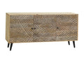 Buffet en manguier gravé et métal Calmetop 27104HFGR