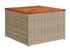 Salon de jardin et coussins 12 pcs méArtvivrestore résine tressée beige 42316JWGQ