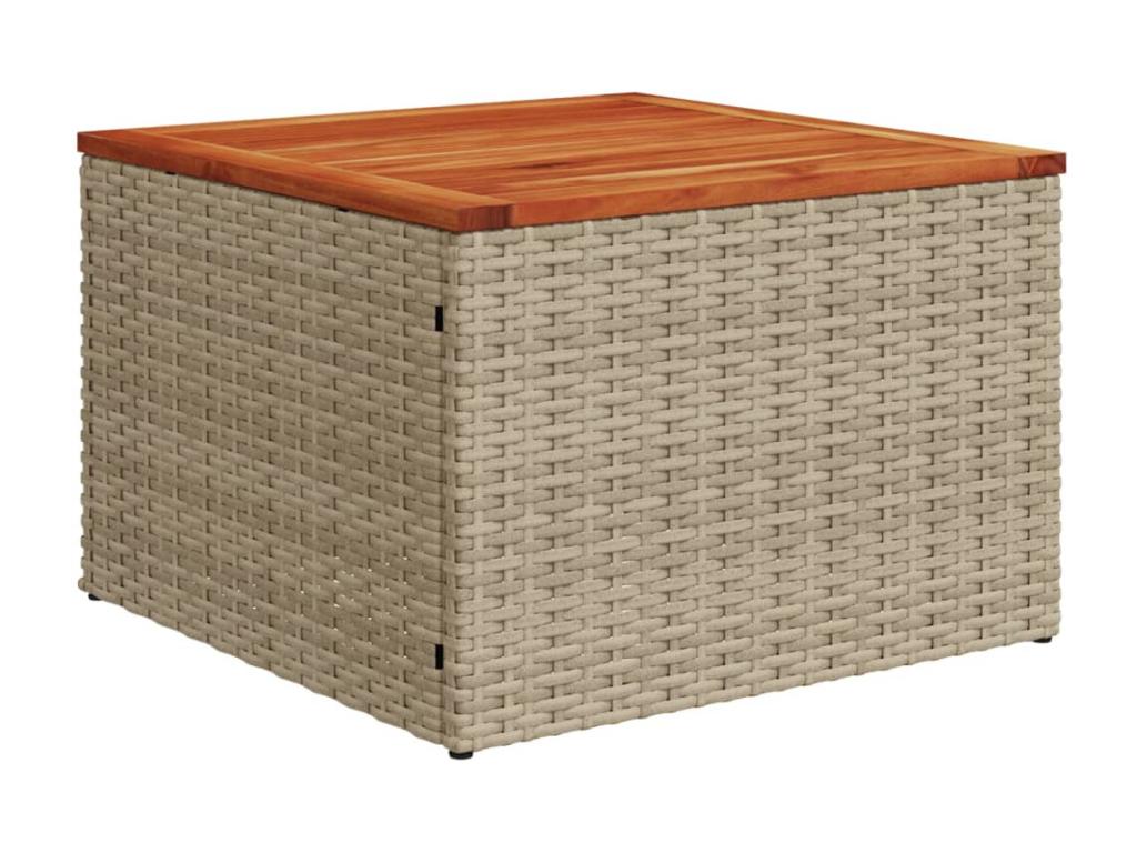 Salon de jardin et coussins 12 pcs méArtvivrestore résine tressée beige 42316JWGQ