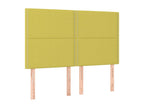 Tête de lit à LED Vert 144x5x118/128 cm Tissu 87317FTEF