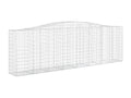 Paniers à gabions arqués 9 pièces 400x50x120/140 cm Fer galvanisé 26228OADX