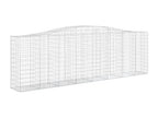 Paniers à gabions arqués 9 pièces 400x50x120/140 cm Fer galvanisé 26228OADX