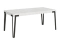 Table extensible 90x180/284 cm Calmetop Frêne Blanc cadre Anthracite 20645XGHL