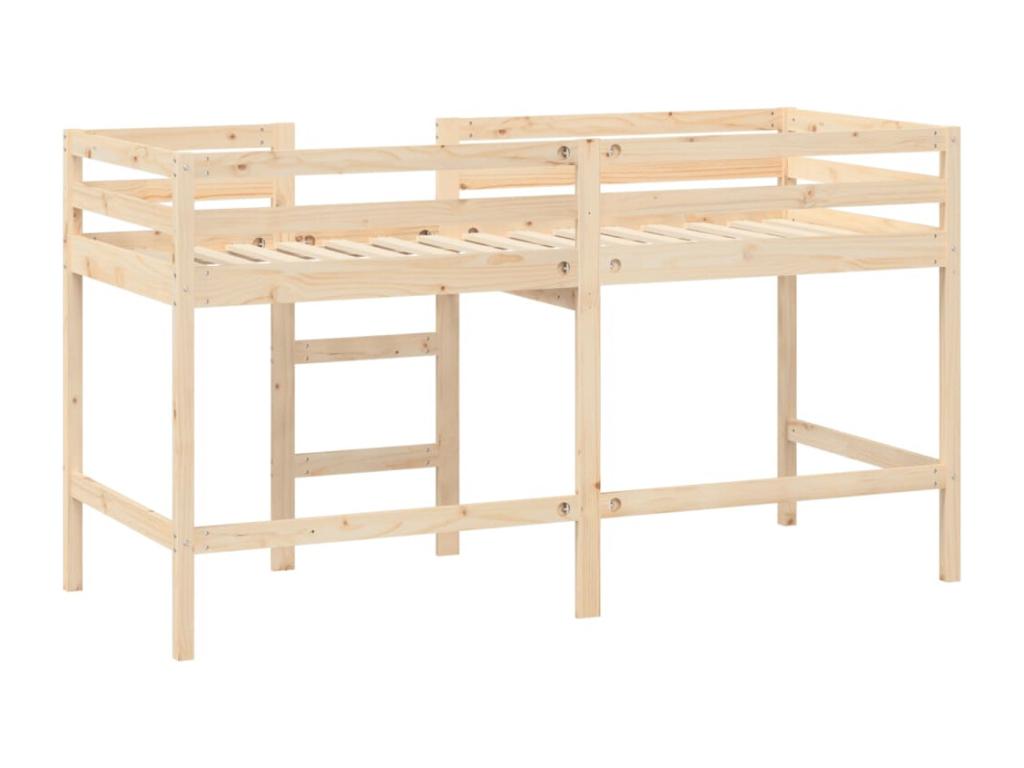 Lit mezzanine d'enfant sans matelas avec échelle 90x200 cm 28232LZXV