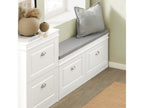 Banc de Rangement à Chaussures Meuble d'entrée avec Coussin FSR64-W 66897VKJG