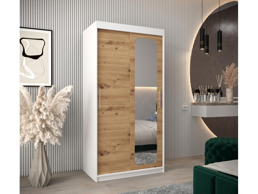 ARMOIRE Calmetop T2 À PORTES COULISSANTES 200/100/62 2 Portes Blanc/Calmetop 91238WKUO