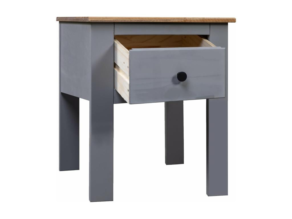 Table de chevet Gris 46x40x57 cm Pin Gamme Artvivrestore 64356MVJY