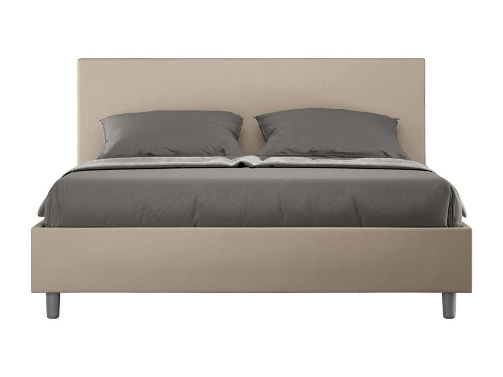 Lit coffre rembourrée 160x210 similicuir Calmetop 44269VCPB