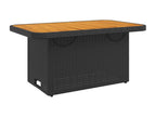 Ensemble à manger de jardin 4 pièces avec coussins noir 80456XDXT