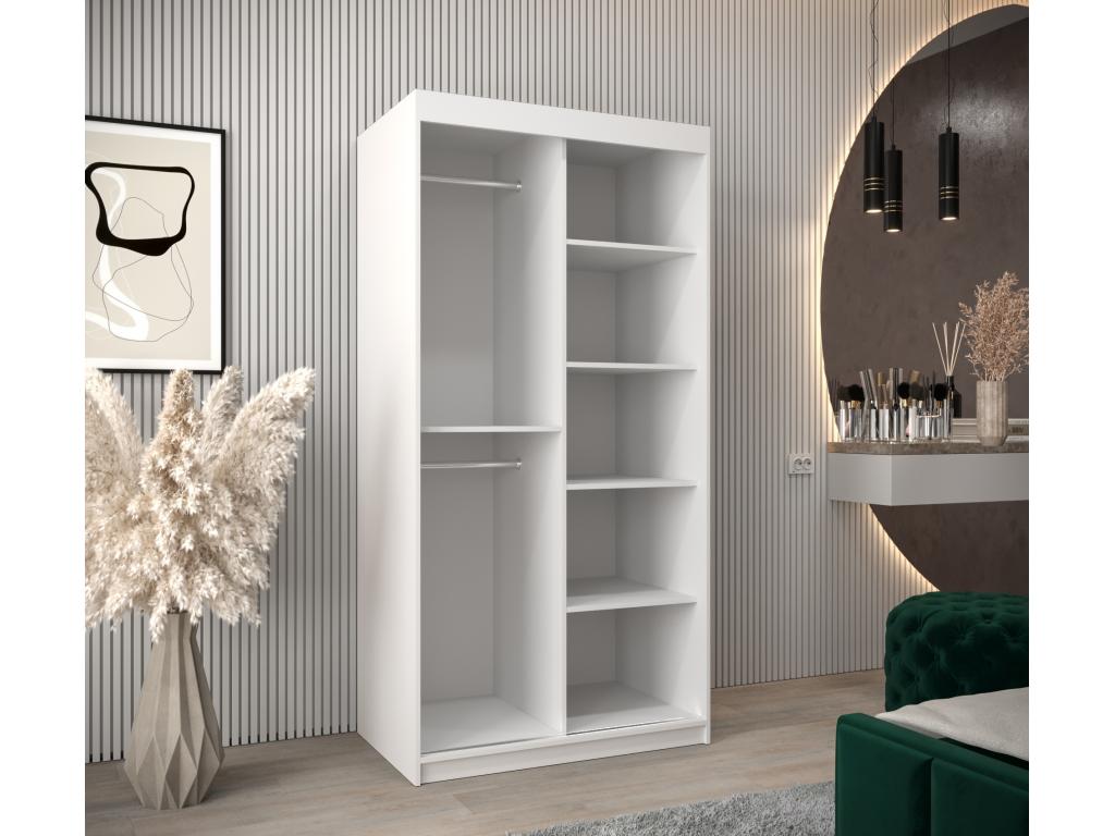 ARMOIRE Calmetop T2 À PORTES COULISSANTES 200/100/62 2 Portes Blanc/Calmetop 91238WKUO