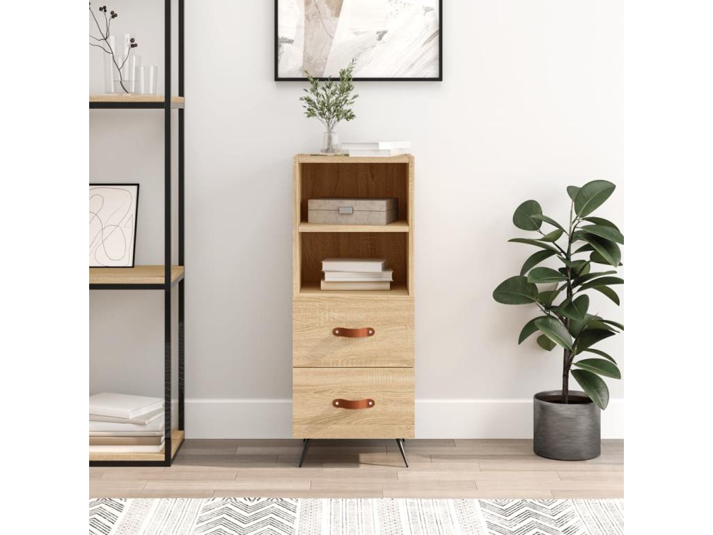 Buffet Chêne Artvivrestore 34,5x34x90 cm Bois d'ingénierie 77442SWOG