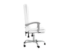 Fauteuil de massage inclinable cuir blanc 63x56x122 cm 02 0025398 91210XRYR