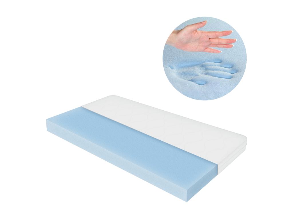 Lit enfant matelas antichute Calmetop lit en bois naturel 90x200 cm 29660ALIG