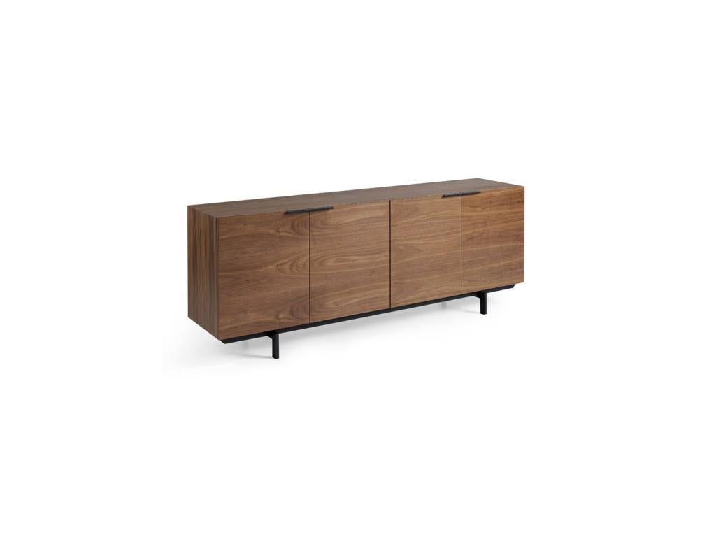 Buffet 4 portes Noyer/Métal - Artvivrestore 58507DOZH