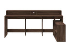 Bureau table poste de bois marron 200x104x91 cm 02 0023791 32793GBXM