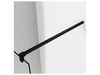 Paroi de douche à l'italienne 160x200cm en verre 8mm sécurité anticalcaire avec barre de fixation 140cm en carré - Noir Mat 39992RIPE