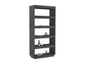 Bibliothèque/Séparateur de pièce Gris 80x35x167 cm Pin massif 33999RWYM
