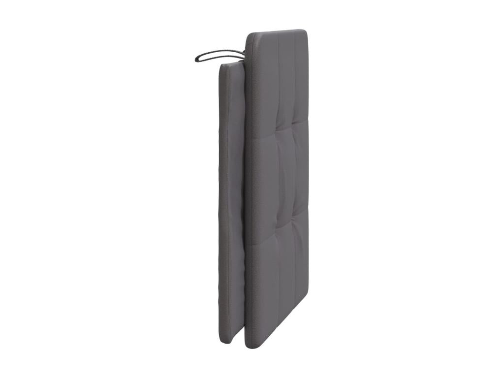 Coussin de tête de lit gris 80cm similicuir 24447HRGF