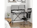 Bureau noir 100x50x90 cm bois d'ingénierie et fer 48709AVOW