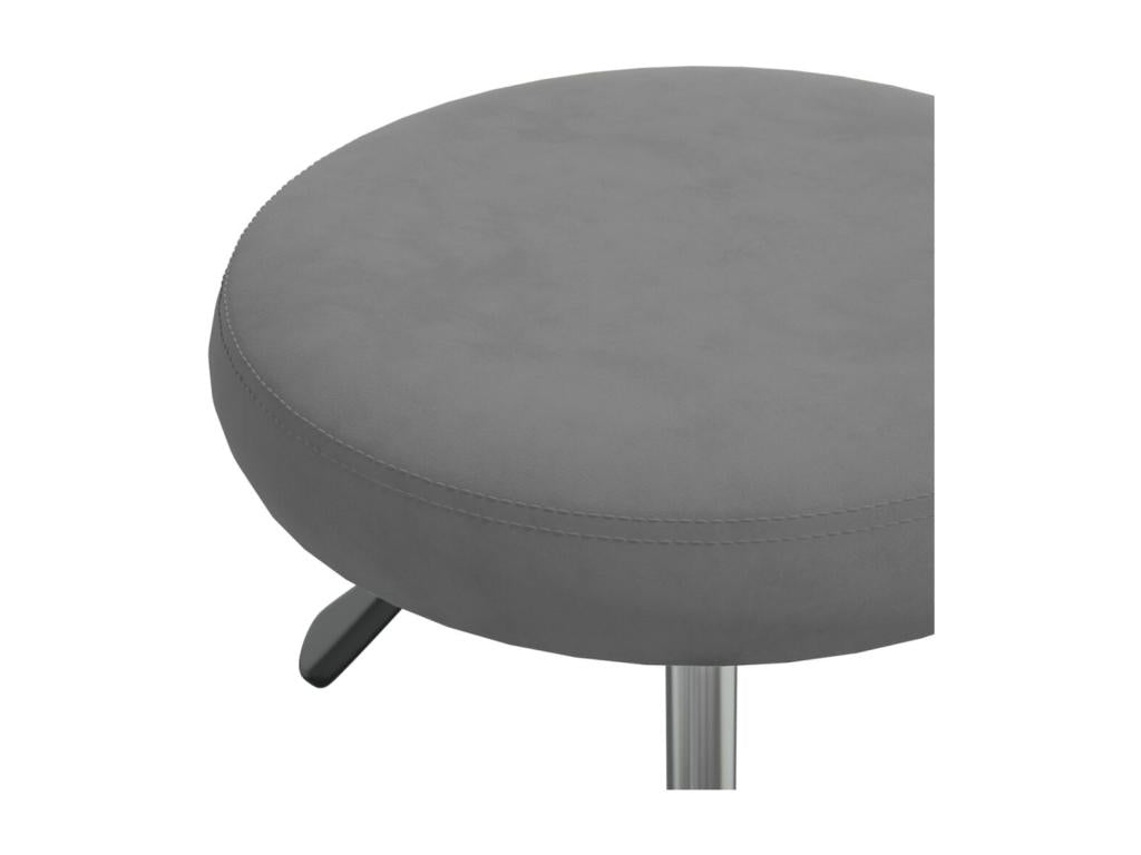 Chaise de salle à manger Gris foncé Velours 6 70989PEDT