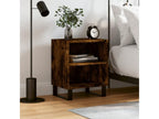 Artvivrestore Premium - Table de chevet chêne fumé 40x30x50 cm bois d'ingénierie 08411JNKP