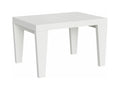 Table à manger extensible en bois pieds en V Nidchicshop-Couleur Blanc-Support 4 pieds-5 rallonges fines-Largeur extensible 130 à 390cm 69987TZXK