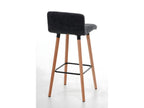 Tabourets de bar - Tissu / Bois - Gris clair - Calmetop 58493SVVD