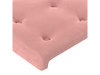 Tête de lit à LED Rose 180x5x78/88 cm Velours 26640HEPU